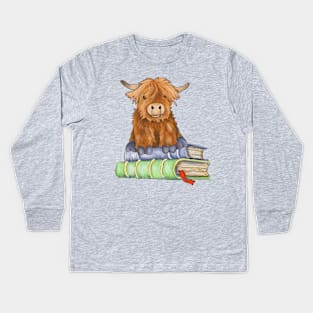 Huggy Harry Loves Books Kids Long Sleeve T-Shirt